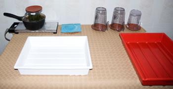 platinum-palladium printing-wet workspace